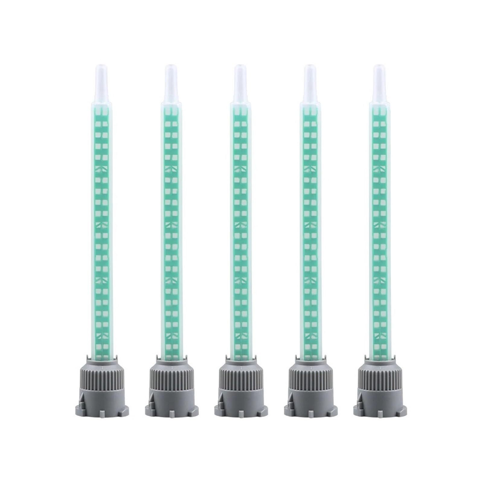 Epoxy Mixing Nozzle 10/20/50/pcs Epoxy Adhesive Mixing Nozzle Tip Resin Mixer Adhesive Mb6-24 Mixing Tube (1:1 Ratio)(50pcs)
