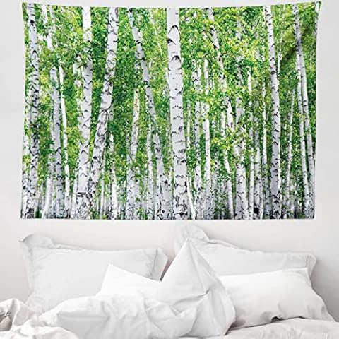 ABAKUHAUS Abedul Tapiz de Pared y Cubrecama Suave Cover