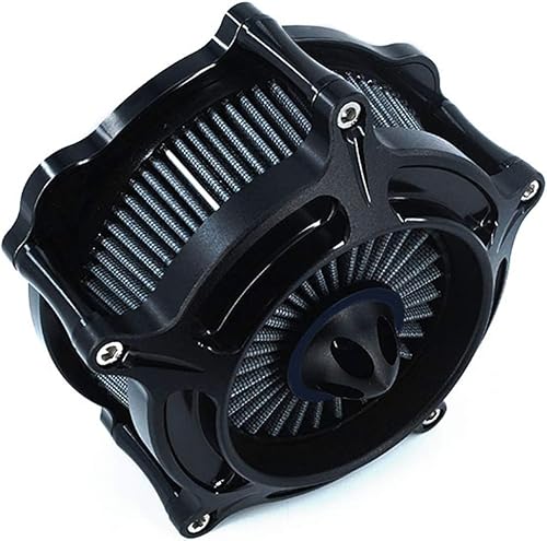Miniatura 4 de Filtro de aire CNC corte turbina admisión motocicleta limpiador cromo para Harley Touring 2017 - en adelante Road King 2017 - hasta Softail 2018 -