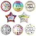 40 Pcs 18 Inch Happy Birthday Balloon Round Shape Foil Mylar helium Balloons for Birthday Party Decoration