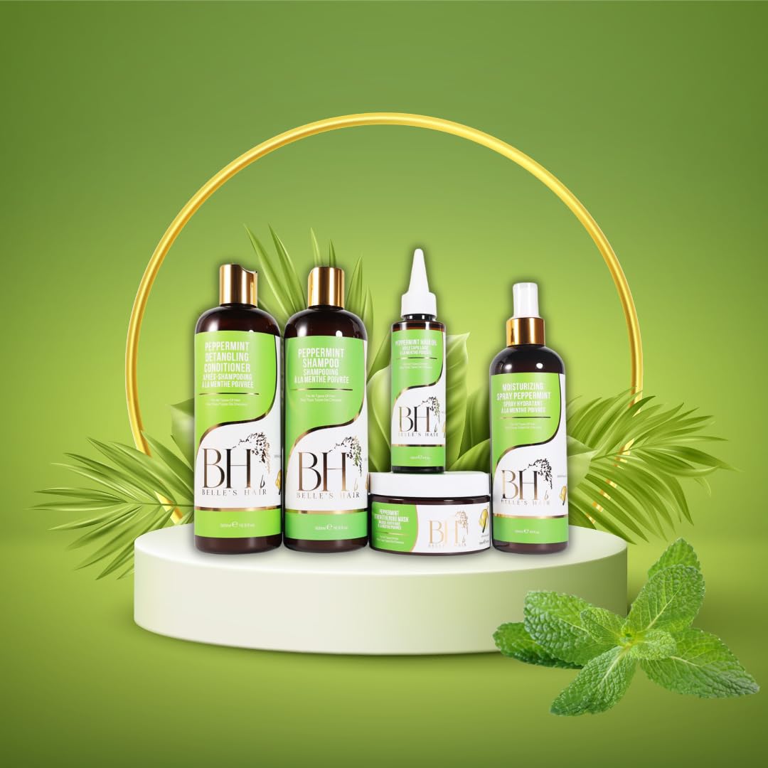 Belle's Hair Peppermint Conditioner Mask | Strengthening | Fragile Hair Treatment