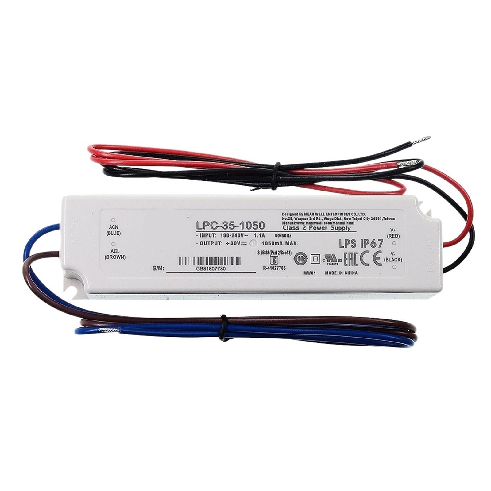SWEWDSQG LPC-35 Series DC9-48V 700mA 1050mA 1400mA 35W Single Output Switching Power(LPC-35-1050 1050mA)