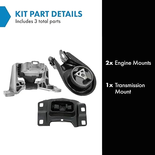 Vista 722 de TRQ Juego de montaje de motor compatible con Ford Bronco 1989-1992 F-150 F-250 F-350 1985-1997 Ranger 1994-1997 Mazda B2300