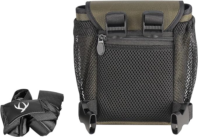 Celticbird Binocolo Harness, cinghie regolabili per binocolo e tasca con fibbia per binocolo e monoculare e adattatore per smartphone, accessori aggiuntivi, grigio. 1