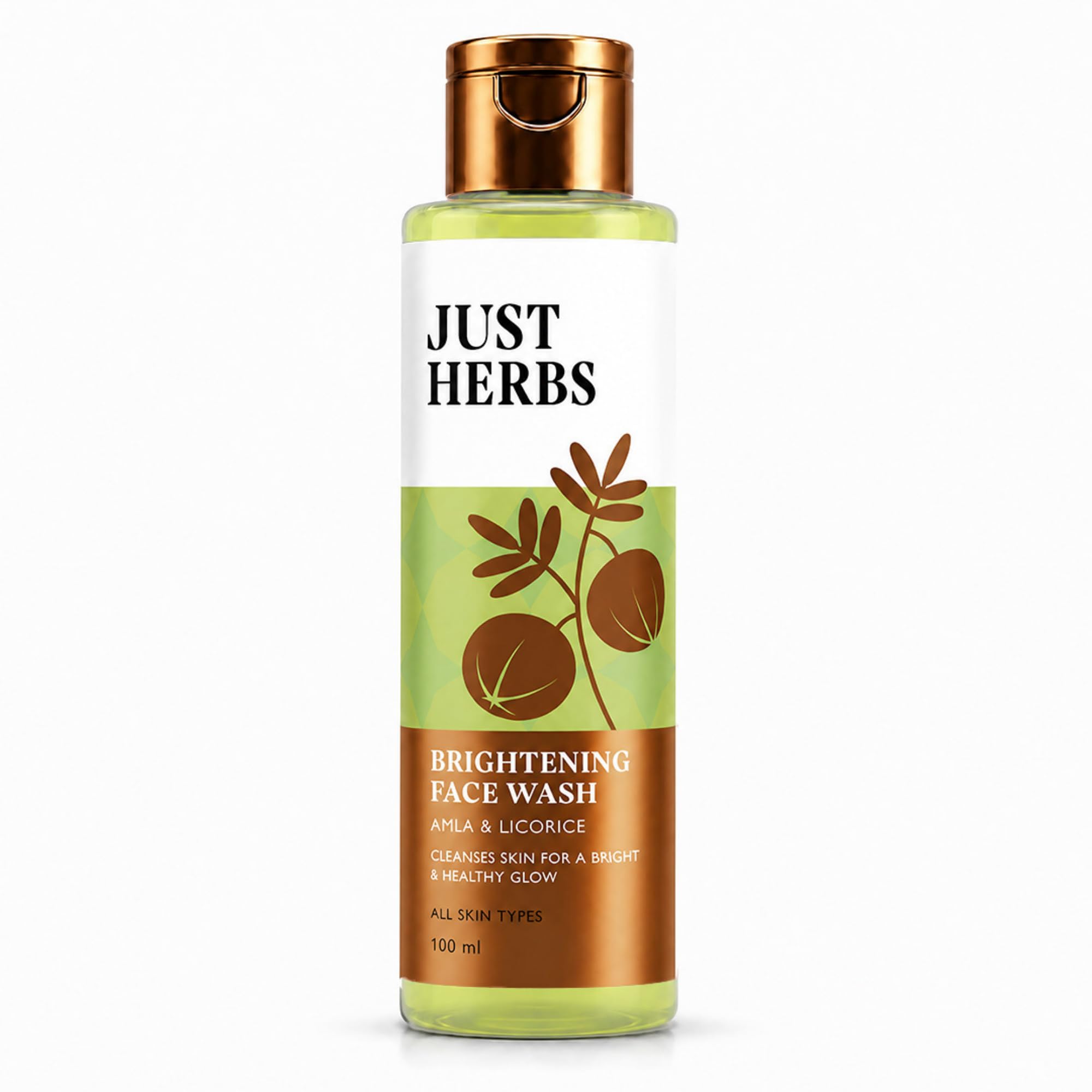 Just Herbs Brightening Face Wash with Vitamin C Amla & Liquorice Root for Men & Women | Hydrates Skin, Reduces Hyperpigmentation & Maintains pH Level | Suits All Skin Types- 50 gm-image-30