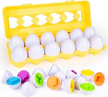 Amazon.com: Matching Eggs - Color & Shape Recoginition Sorting