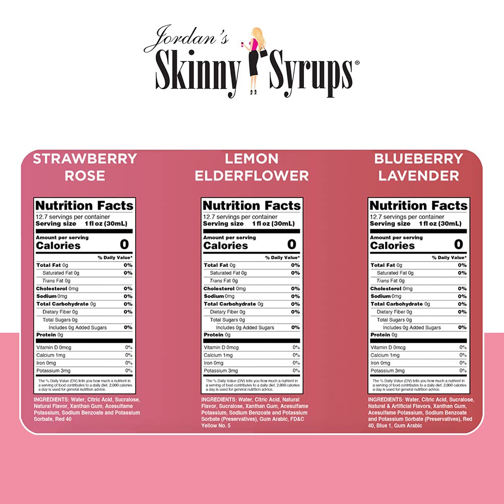 Buy Jordan's Skinny Mixes Flavour Infusions Trio Lemon Elderflower