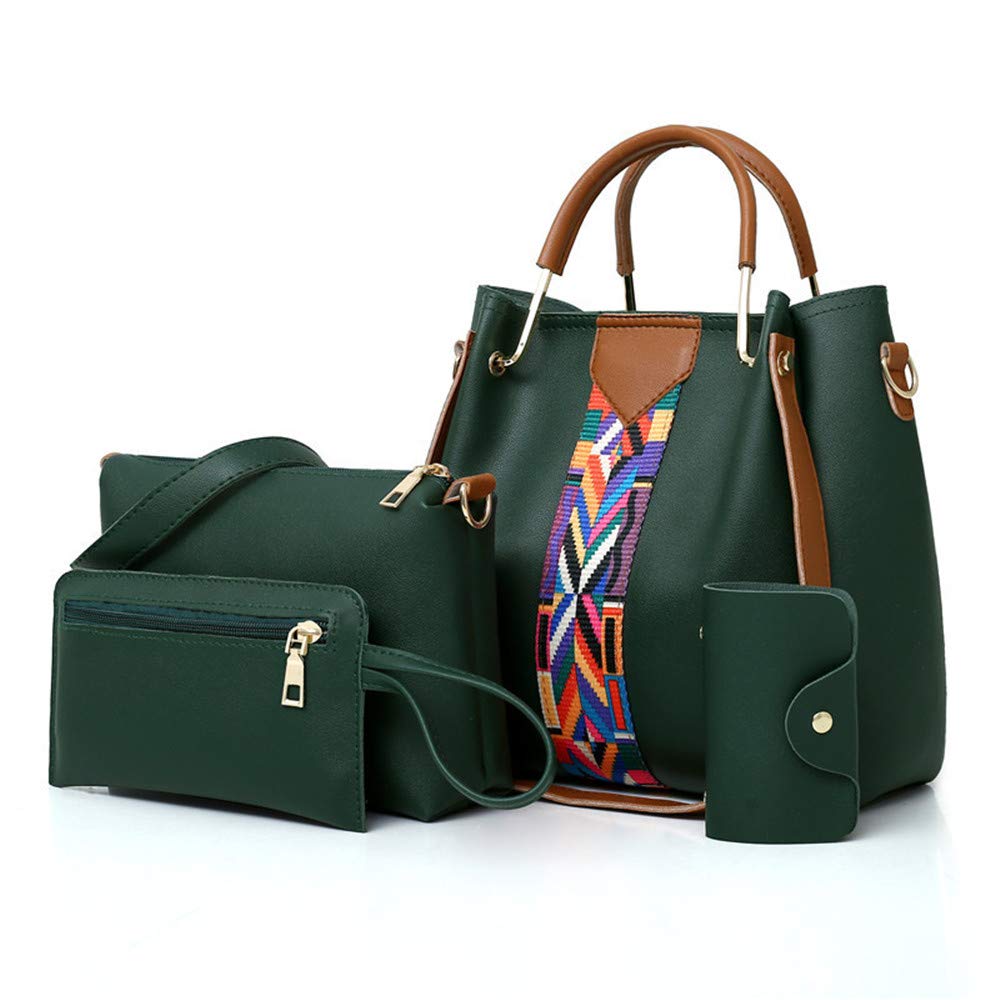 Zestaw torebek damskich 4 w 1 z miękkiej skóry PU, torba do noszenia, torba na ramię, zestaw torebek crossbody