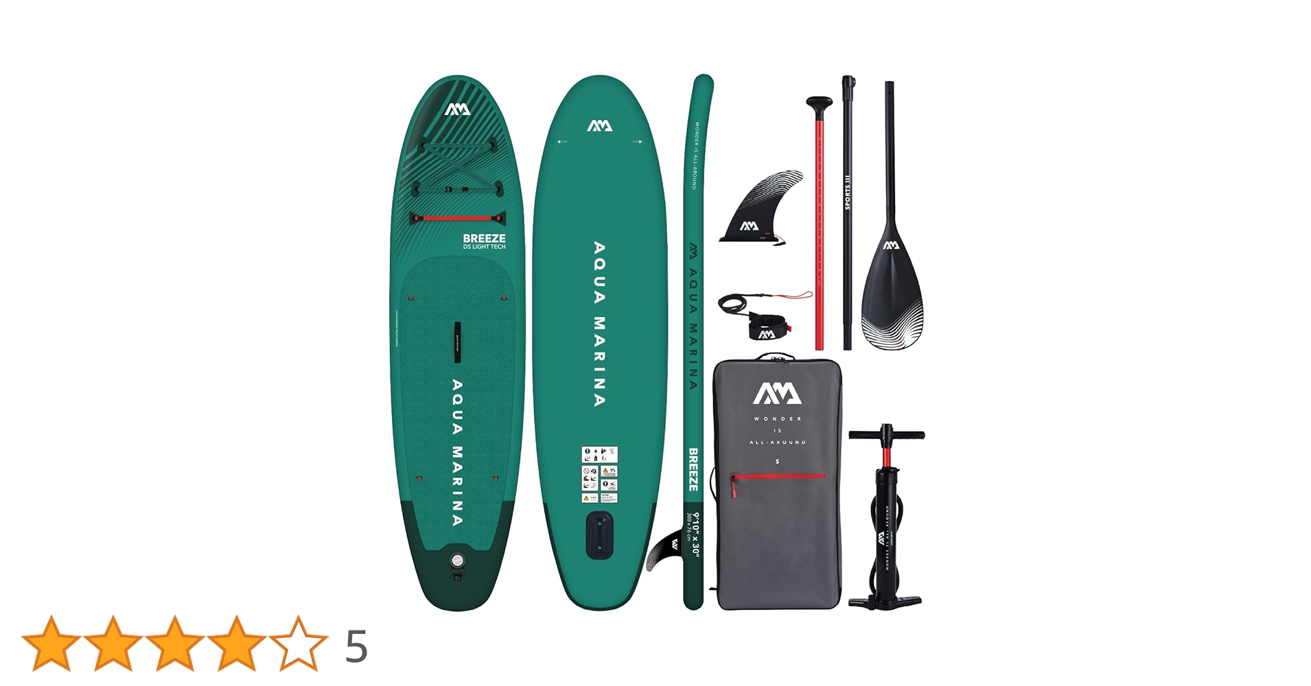Aqua Marina Breeze 9' 10 '' Inflatable Stand Up Paddle Board