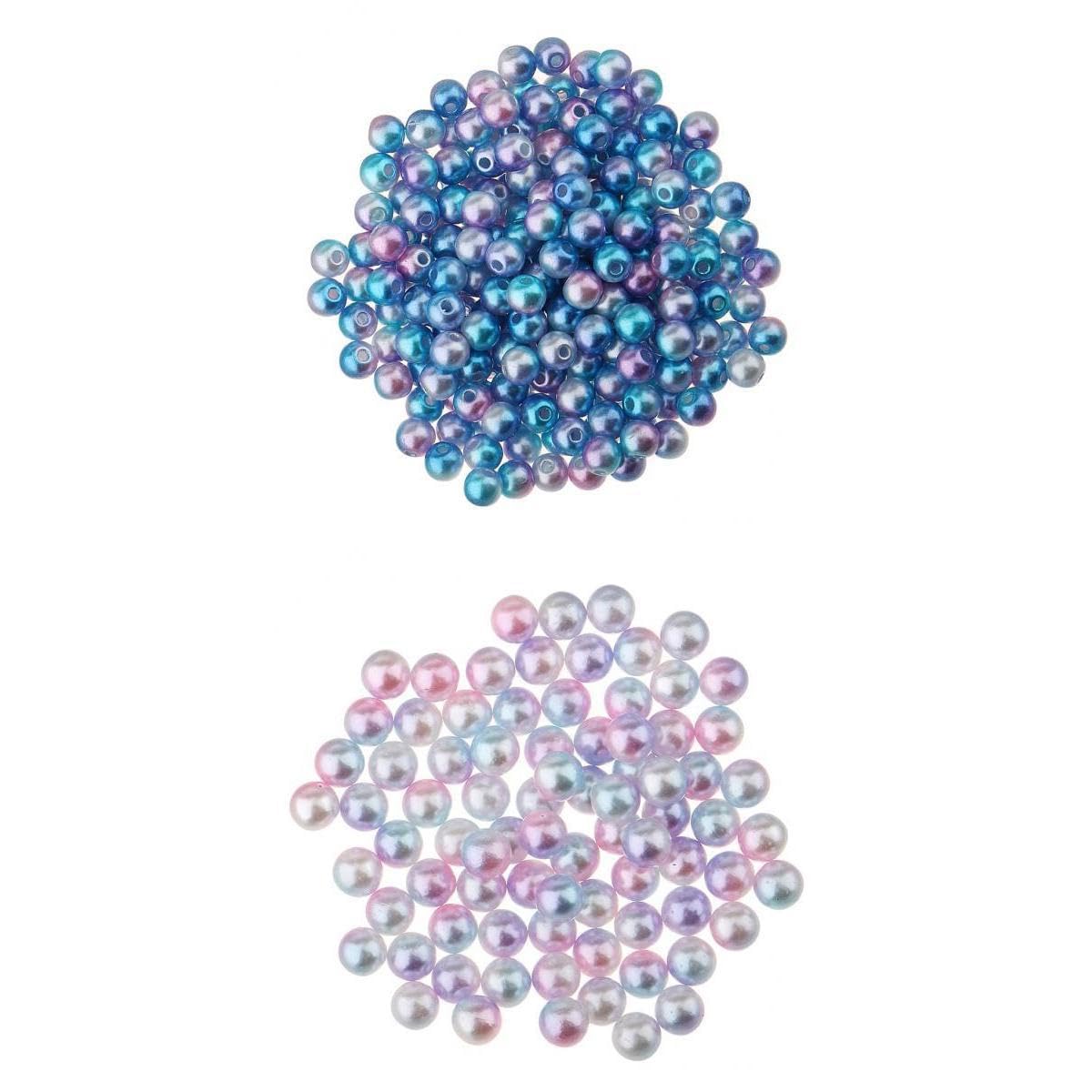 SNAPPSY 1000 Piece 4mm Colored Imitation Pearl ABS Plastic Loose Beads DIY Jewellery-image-44