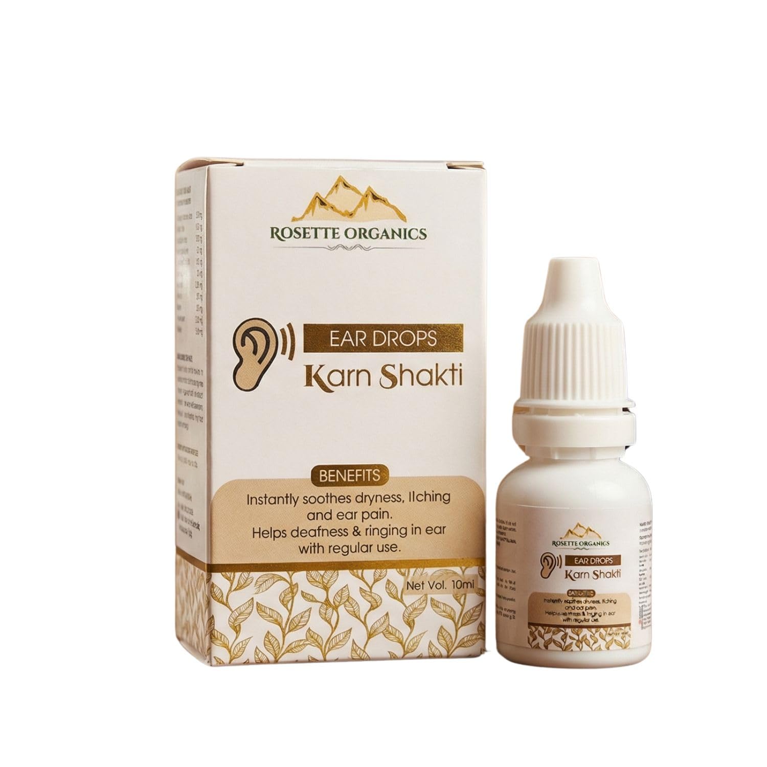 Rosette Organics Karn Shakti Ayurvedic Ear Drops | 100% Natural Herbal Formula | Ear Wax Removal & Relief from Ringing Ear Oil Drops | Pack of 1-10ml-image-19