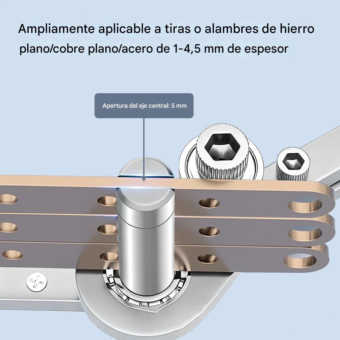 Dobladora Manual Para Planchas Metálicas - Herramienta De Curvado De Láminas De Acero,Máquina Para Curvar Alambre De Hierro | Para Talleres De Metalurgia, Artesanos, Técnicos, Proyectos De Construcció