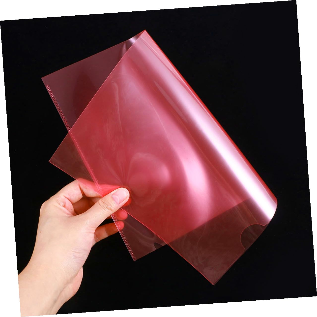 DOITOOL 60 Pezzi Cartelline Trasparenti Tipo in PP Portadocumenti Ufficio Scuola Organizer Plastica Resistente Dossier Documenti Facile Accesso