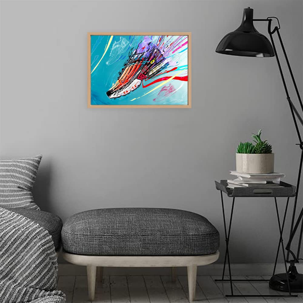 Verre Art Designs Print Wooden Floater Framed Canvas Wall Art Decoration Poster (14x10 Inch) - NK AR MAX