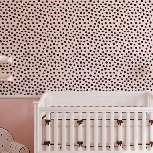 Wild Spots Allover Stencil - Reusable Stencils for Walls - Stencils for DIY Wall Decor - Better Than Wallpaper! - by Cutting Edge Stencils