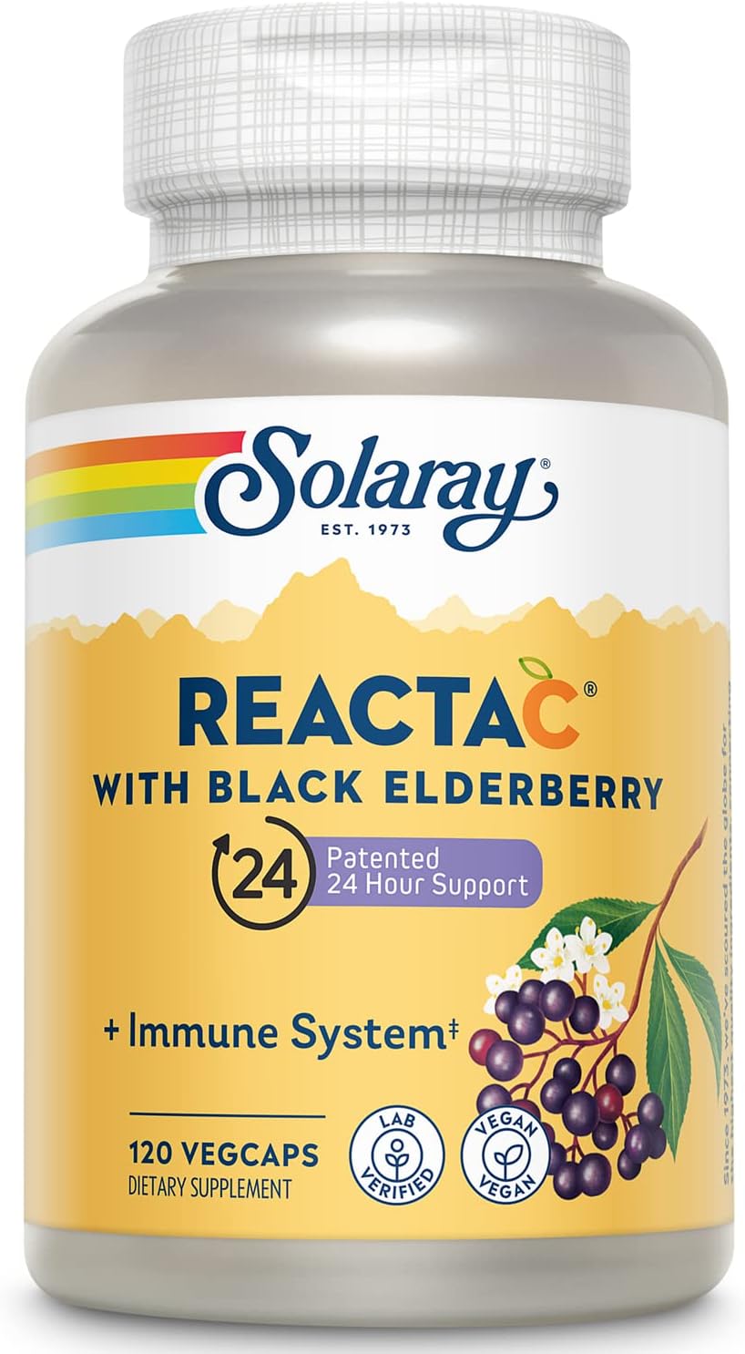 Reacta-C + Elderberry 500 mg VCapsules 120 Count