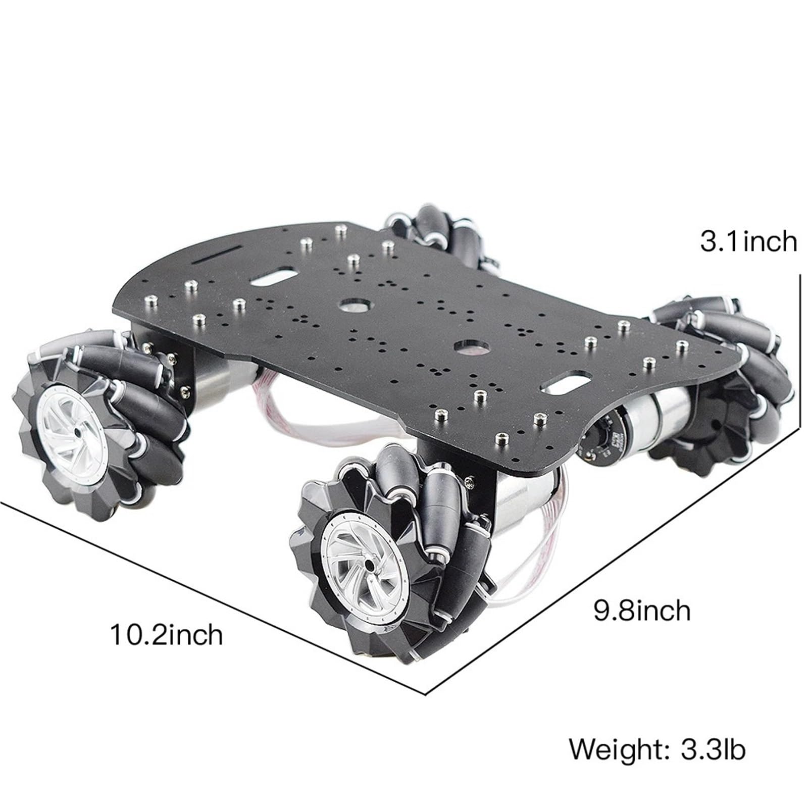 Ładunek 15KG PS2 RC Mecanum koło Robot zestaw podwozia samochodu z silnikiem enkodera 12V dla Arduino Mega2560 DIY macierzystych zabawka(BLUE)