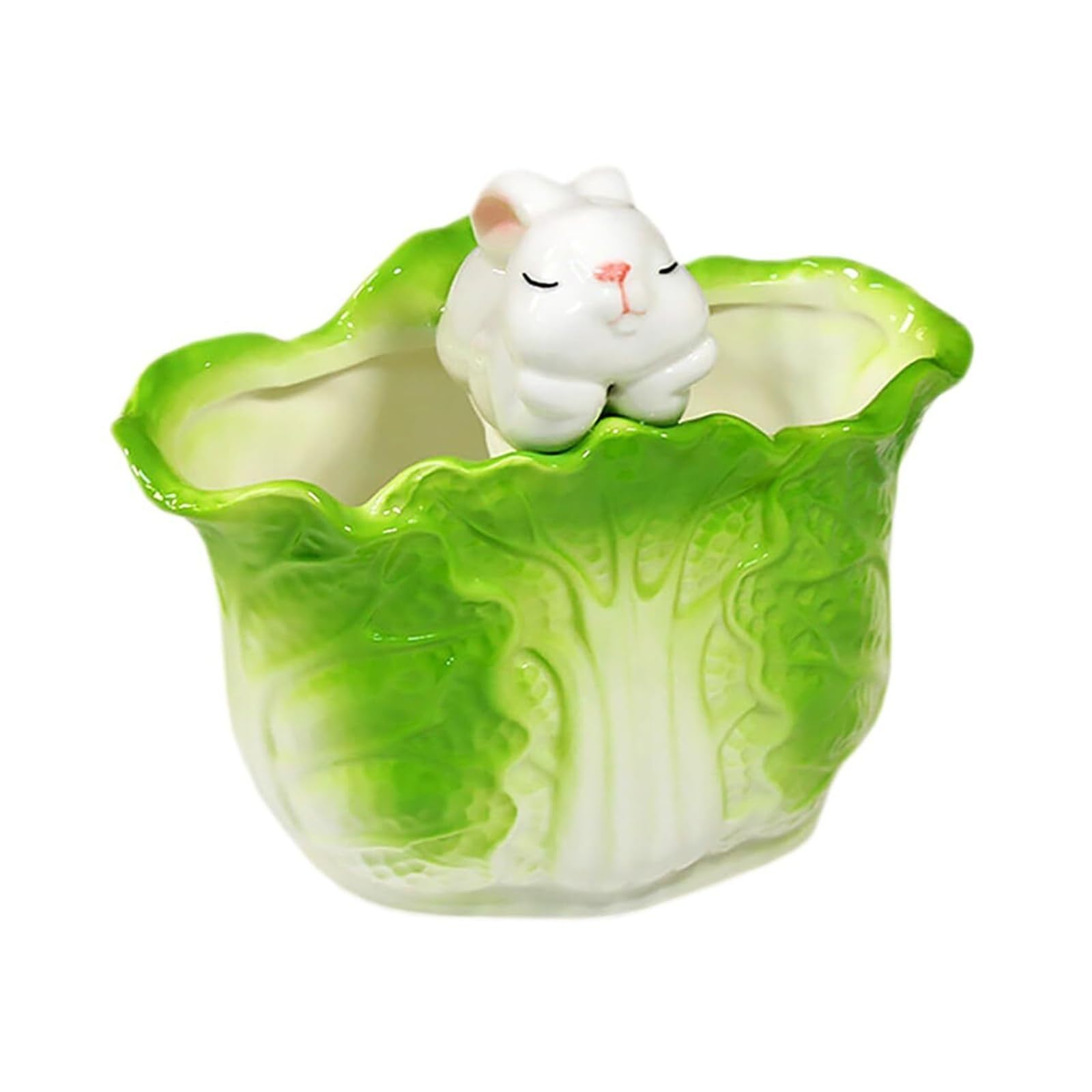 Toothbrush Holder Porcelain Toothbrush Holder For The Bathroom Cute Cabbage Shape Reusable Mouthwash Cup