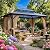 GAOMON 10'x12' Hardtop Gazebo, Outdoor Polycarbonate Double Roof Canopy, Aluminum Frame Permanent Pavilion with Curtains and Netting, Sunshade for Garden, Patio, Lawns (10x12ft)