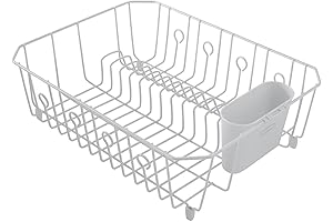 Rubbermaid Drainer, Large, White - Over The Sink Dish Drainer