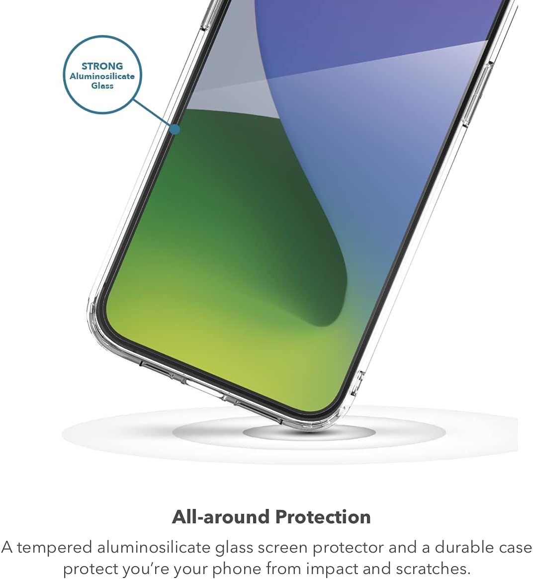max Protection - Bundle MagSafe Case and HD Tempered Glass Screen Protector - Made for Apple iPhone 12 Pro Max - Clear