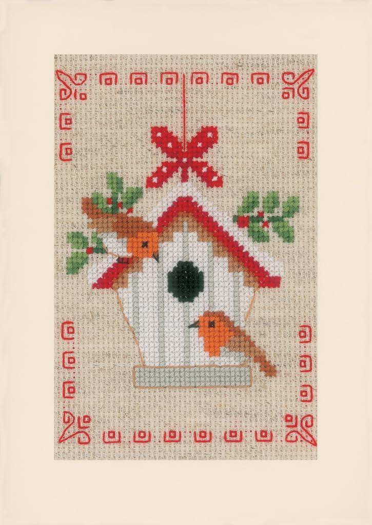 VERVACO (3PL) Cross Stitch, Christmas Motif (18 Count)