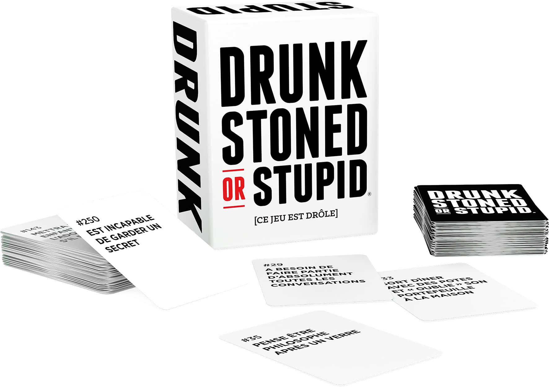 Asmodee - Drunk Stoned Or Stupid - Party Game for Adults - Fun Challenges: Accuse, Defend, Judge - for Parties With Friends - Funny Card Game - 4+ Players - 20 Min - English - Cojones - Image 4