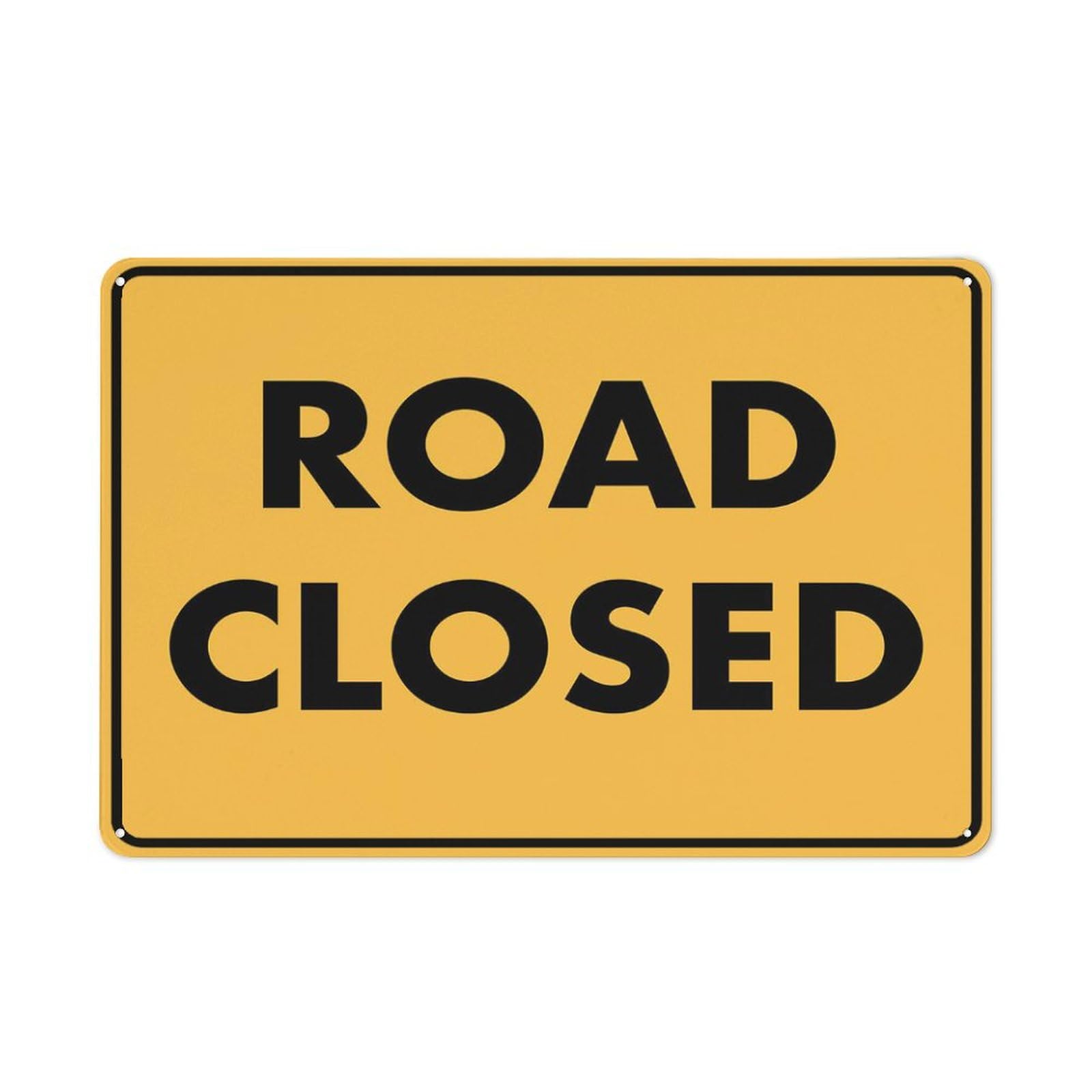 Road Closed Sign For House 12"" X 8"" Yard Sign, Premium Aluminum, Sun-Proof, Rust-Free
