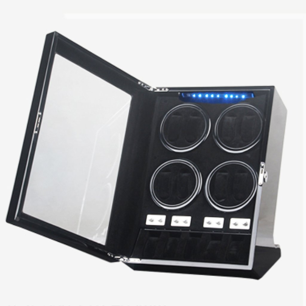 Xiaoxu Remontoir de Montre pour Montres Remontoir de Montre mécanique Automatique 8 + 5 Boîte de remontage de Montre Table vibrante Remontoir de Montre Akira