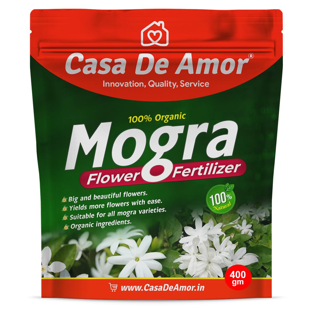 Casa De Amor Organic Plant Food for Mogra (Jasmine) Plants, Water Soluble, Promotes Growth and Flowering (400 gm) (B0D3HV54HS) Amazon Price History, Amazon Price Tracker