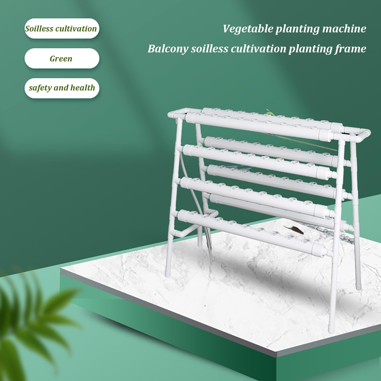 Tour Hydroponique De Jardin,PP tasses de colonisation tour de culture de légumes,Système de culture hydroponique,hydroponie kit complet,pour herbes d'intérieur,fruits et légumes. ( Size : Double row )