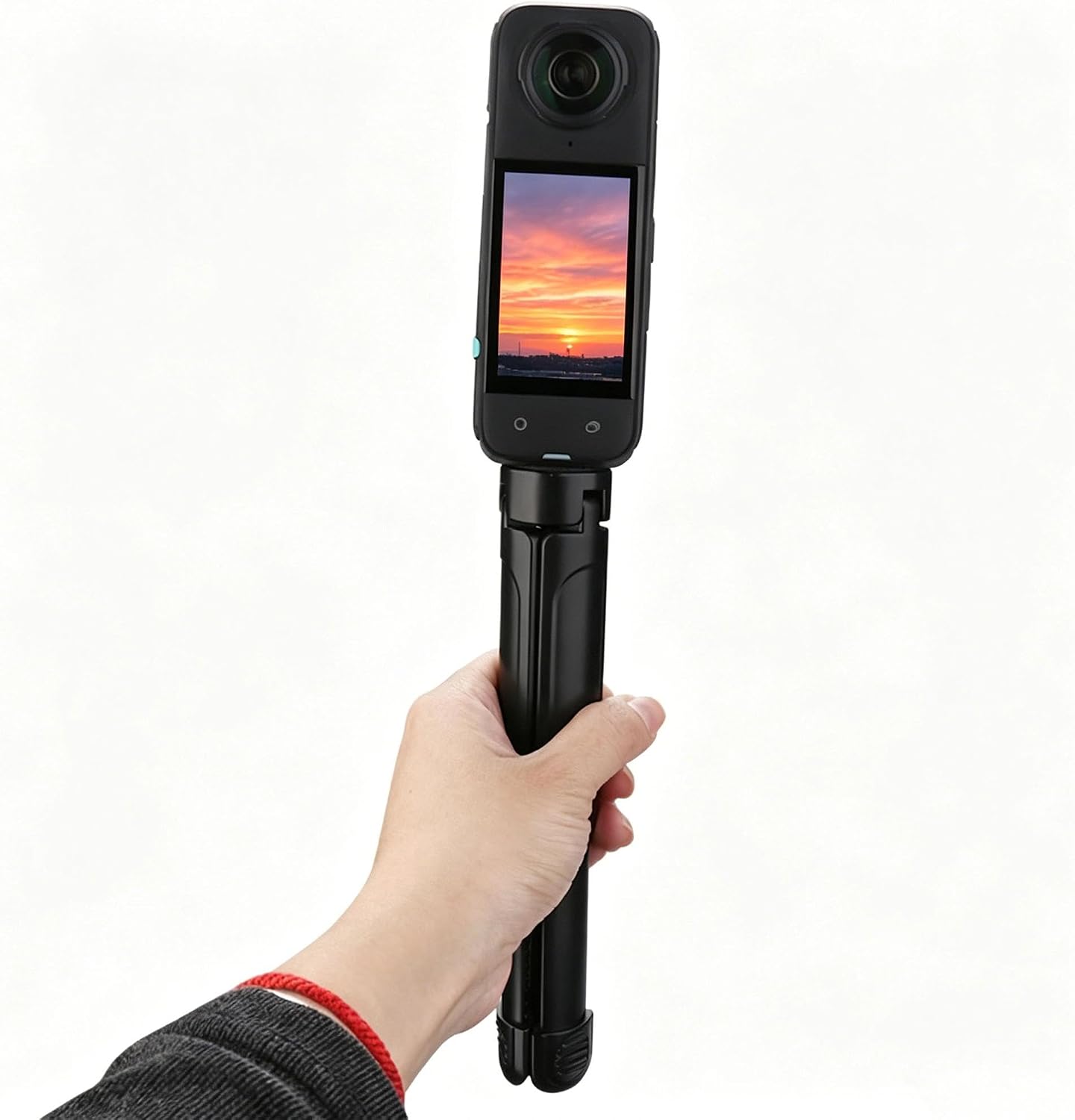 Desktop Tripod for DJI Pocket 4/Action 6, Insta 360 X5/X4 Air/Ace Pro 2 Action Camera Extension Rod Selfie Stick Handle Grip Accessories
