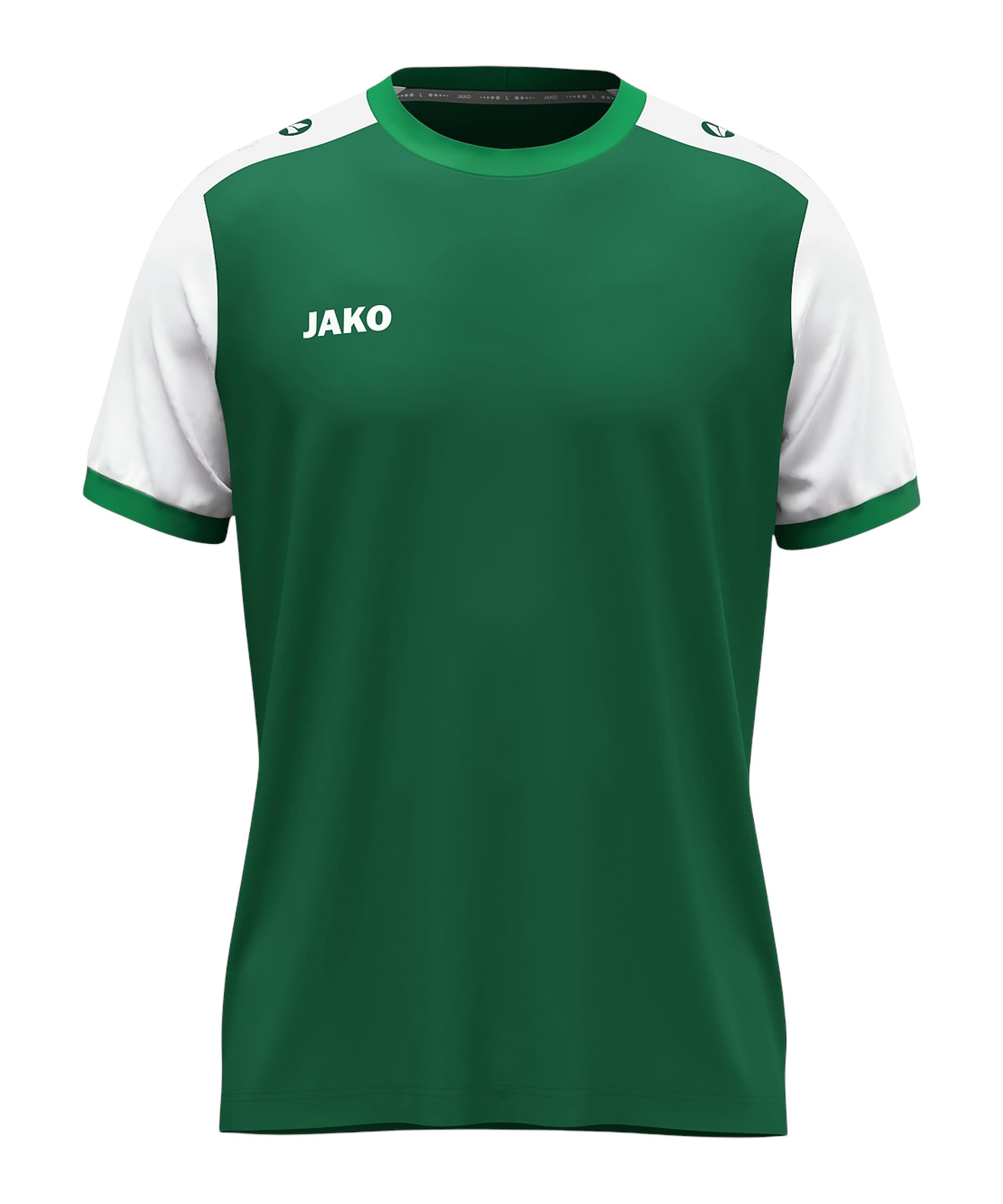 JAKO Unisex Dynamic Short Sleeve Jersey, Dark Green/White/Green, M