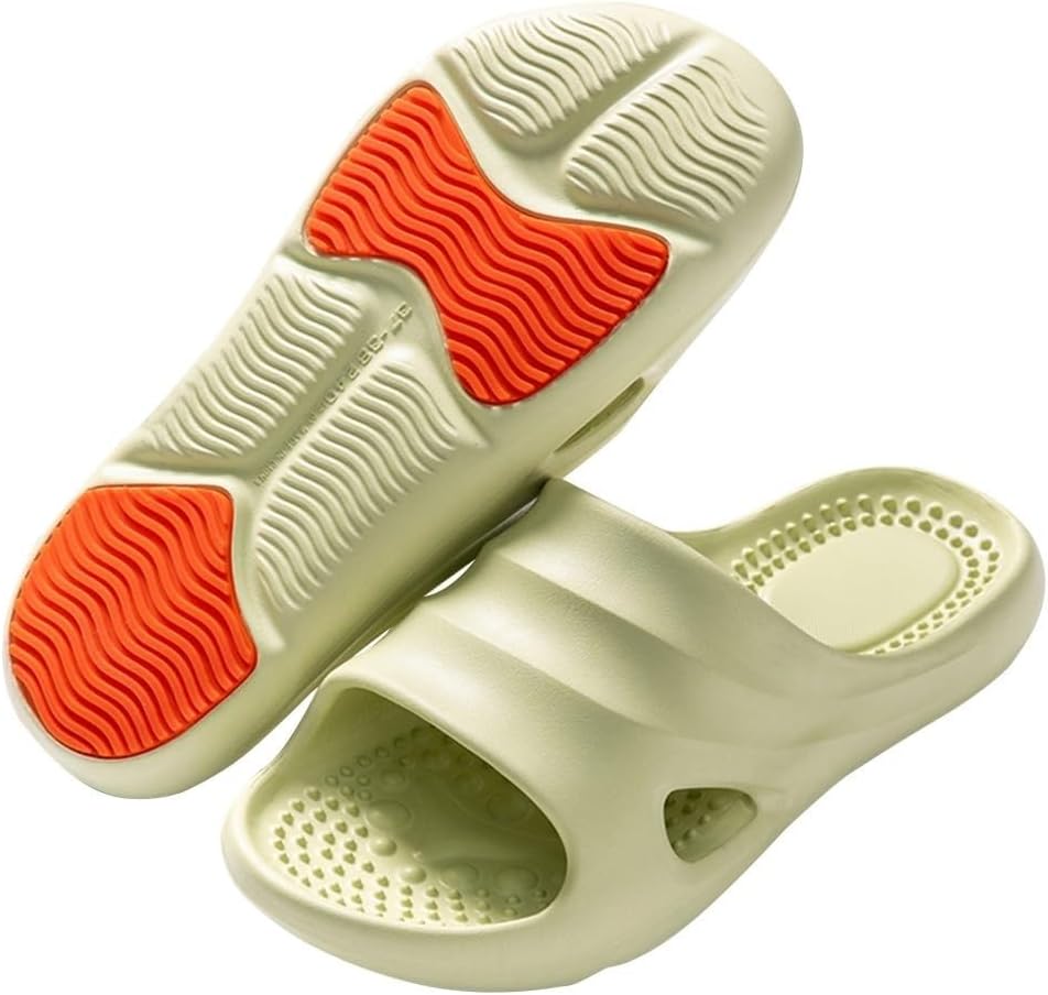 Reflexology Massage Slippers Foot Pressure Point Massage Sandals Women Men Deep Tissue Acupressure Foot Massager Shoes Relieves Nerve Tension and Pain in The Feet(Black,7.5/8)