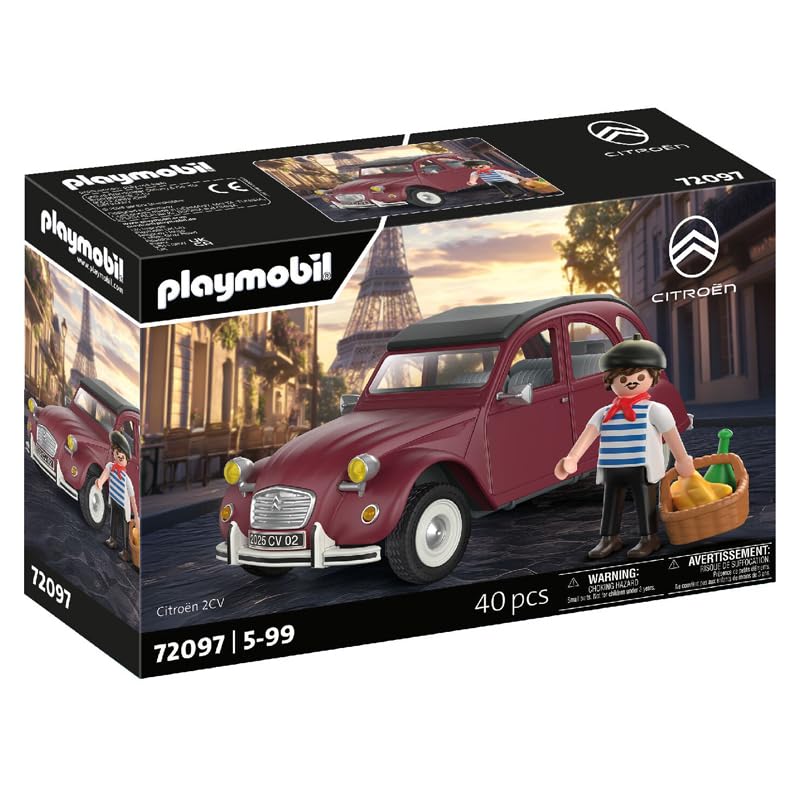 PLAYMOBIL Voiture Citroën 2CV Grenat Exclusif, 72097