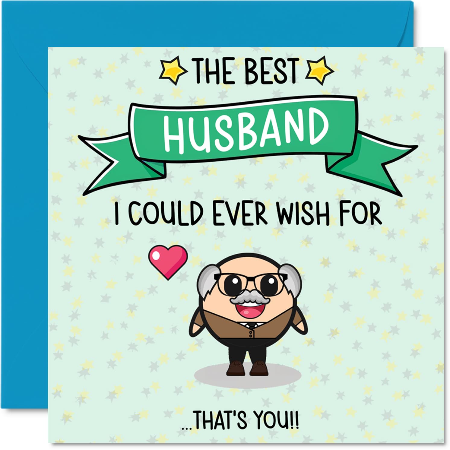 Husband Birthday Card - Best I Could Ever Wish For - Happy Birthday Card for Husband from Wife Partner, 145mm Cute Bday Greeting Cards