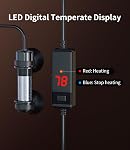5 Gallon Fish Tank Aquarium Kit with Filter, Heater, LED Light with Timer, Siphon Vacuum Cleaner, Lid, Self-Cleaning Glass Rimless Betta Tank