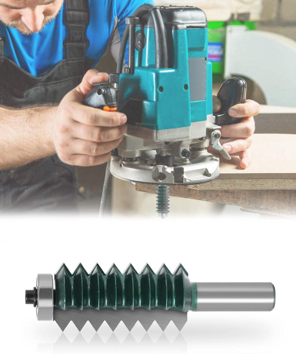 Drill Bit 1PC 12MM Shank Milling Cutter Wood Carving Raised panel"V"joint Bits Finger Joint Glue Milling Cutter Tenon