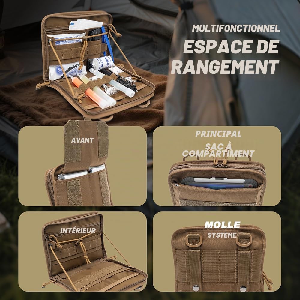 TSPRO Marsupio Tattico Militare MOLLE, Borsello EDC Cintura Attrezzi Medico