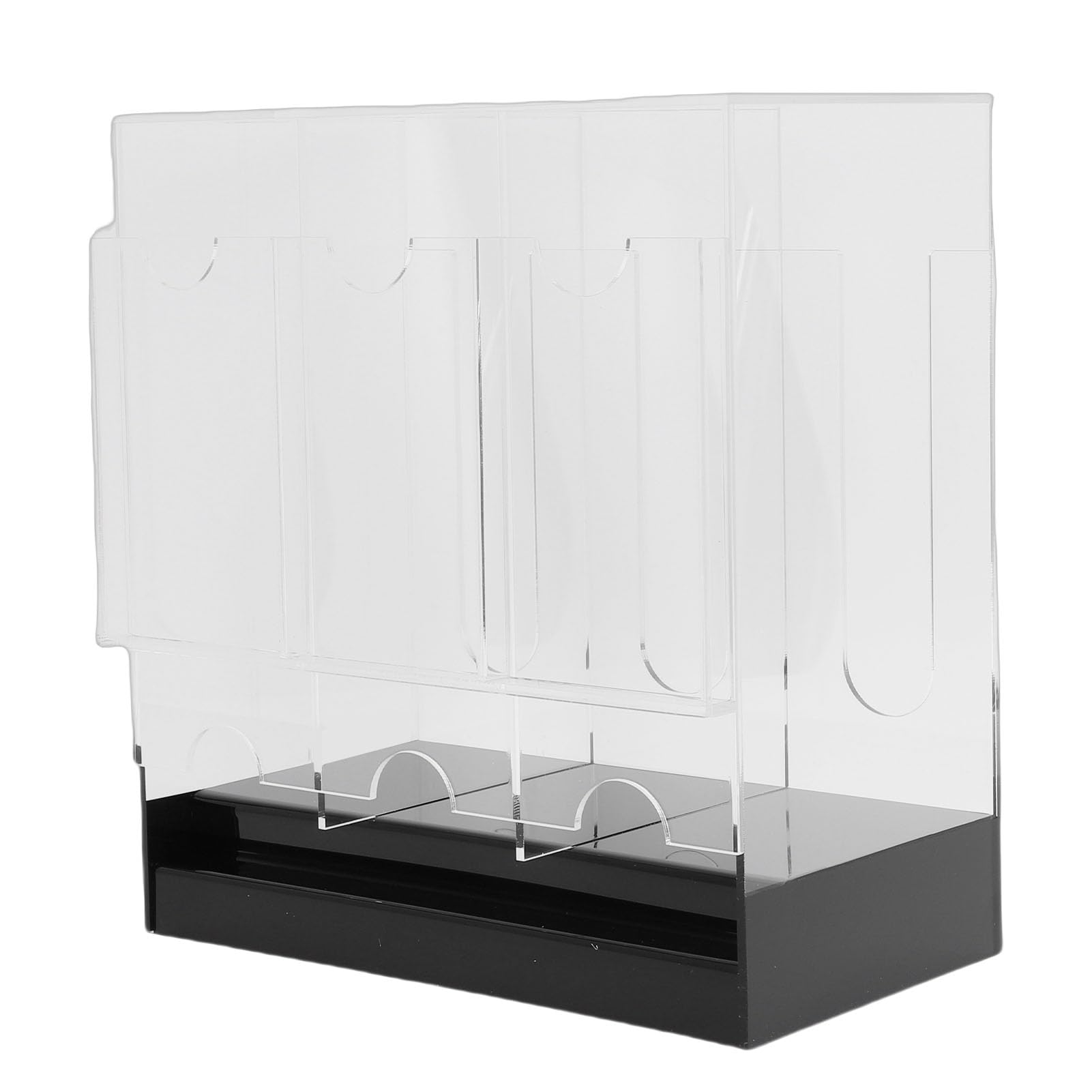 Distributore di Carte con 3 Slot, Design Acrilico Estetico