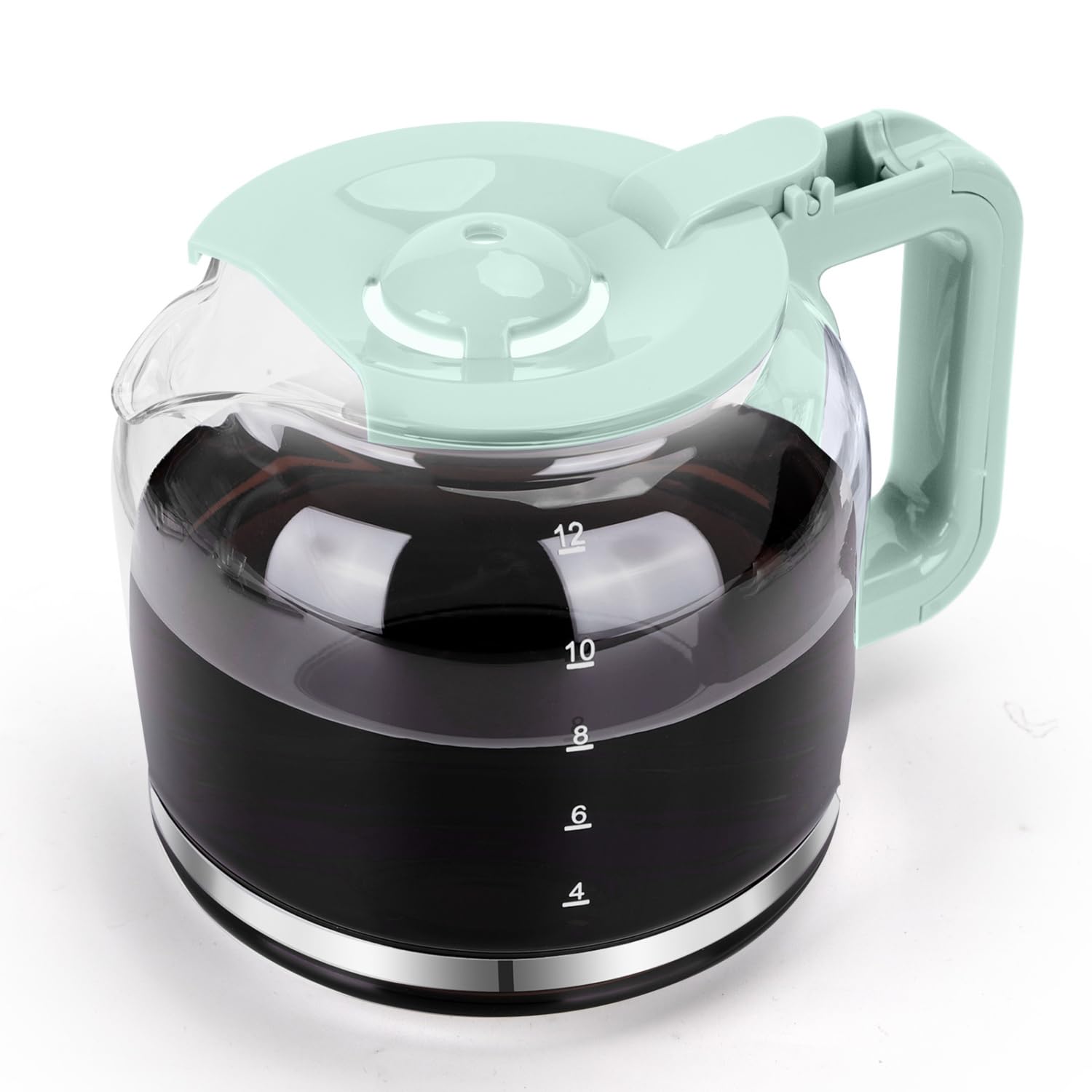 12-Cup Replacement Glass Carafe for Taylor Swoden Coffee Maker Models B30202A3C, Green