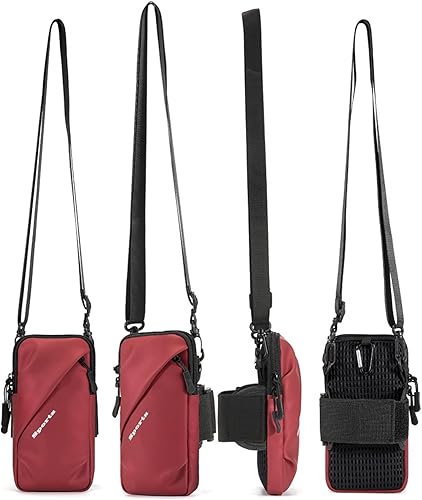 Miniatura 8 de Prime Comfort Soporte para teléfono, bolsa cruzada pequeña con banda para el brazo, se adapta a iPhone y Android, uso para correr, caminar,