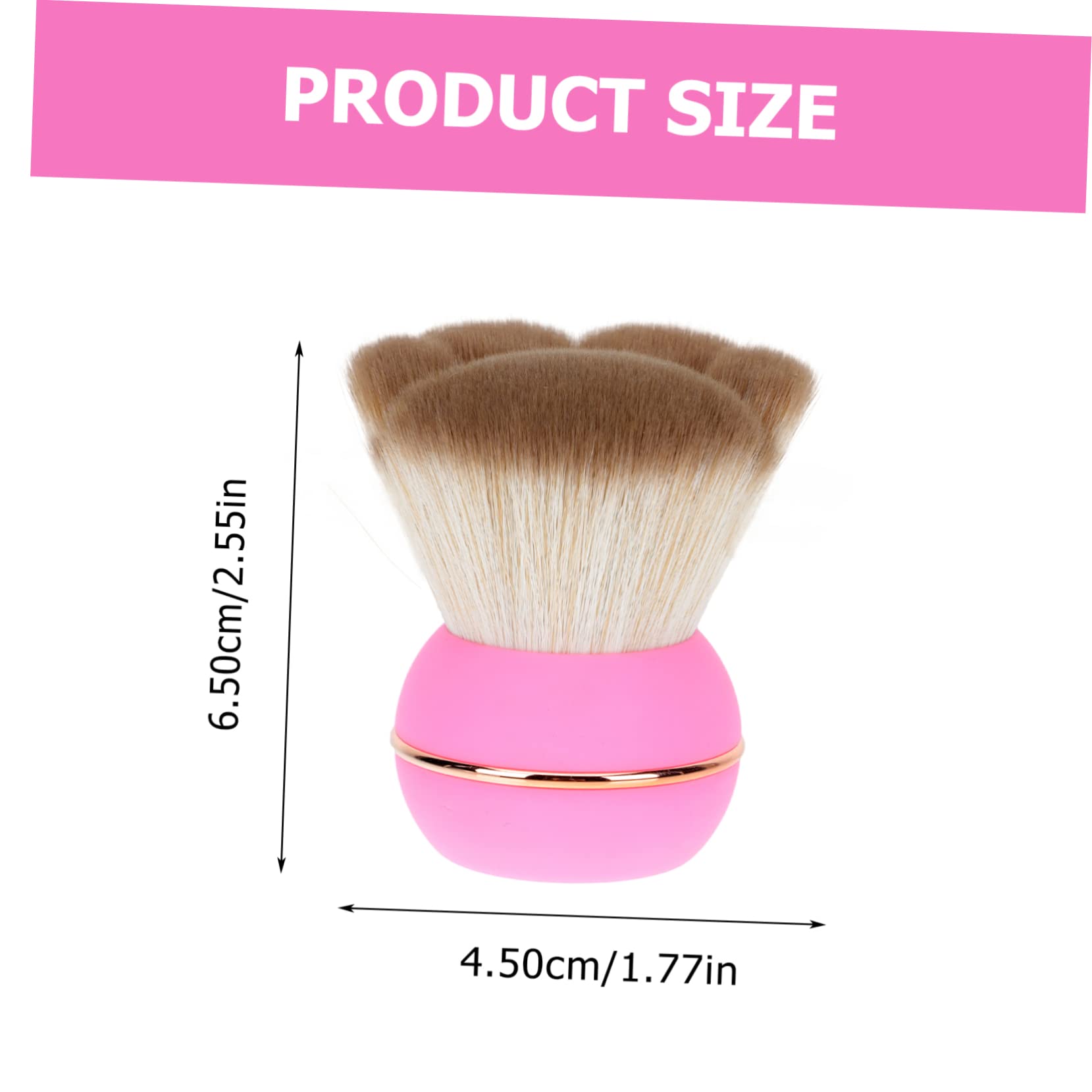 FRCOLOR Professional Makeup Brush for Face Powder Cream Blush Foundation Concealer Liquid Foundation Portable Powder Brush Cat Claw Shape