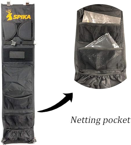 Miniatura 3 de SPIKA Organizador de panel de puerta seguro para pistola más pequeña (10 W42 H) Ancho ajustable de hasta 16 pulgadas