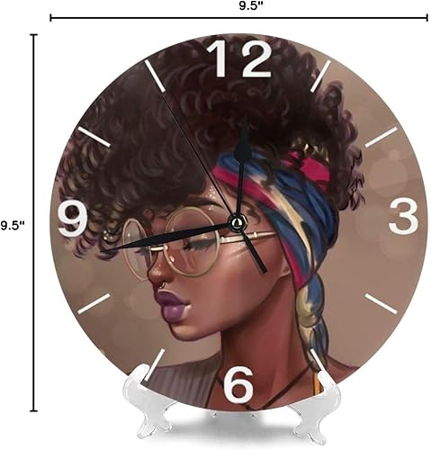 Vista 78 de KiuLoam Reloj de pared redondo de elefante africano, silencioso, sin tictac, funciona con pilas, fácil de leer para estudiantes, oficina, escuela