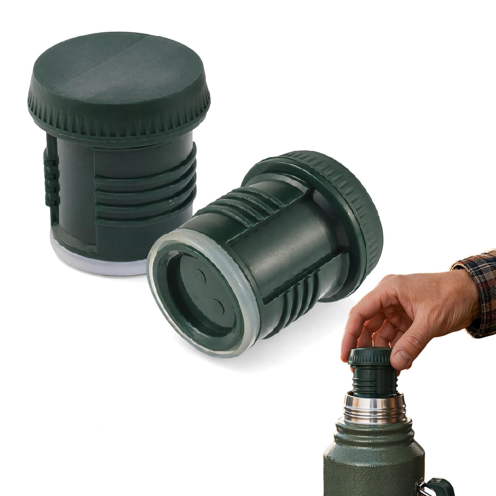 2 Pcs Replacement Bottle Stopper，Leak Proof Rings Spill Stopper Cap