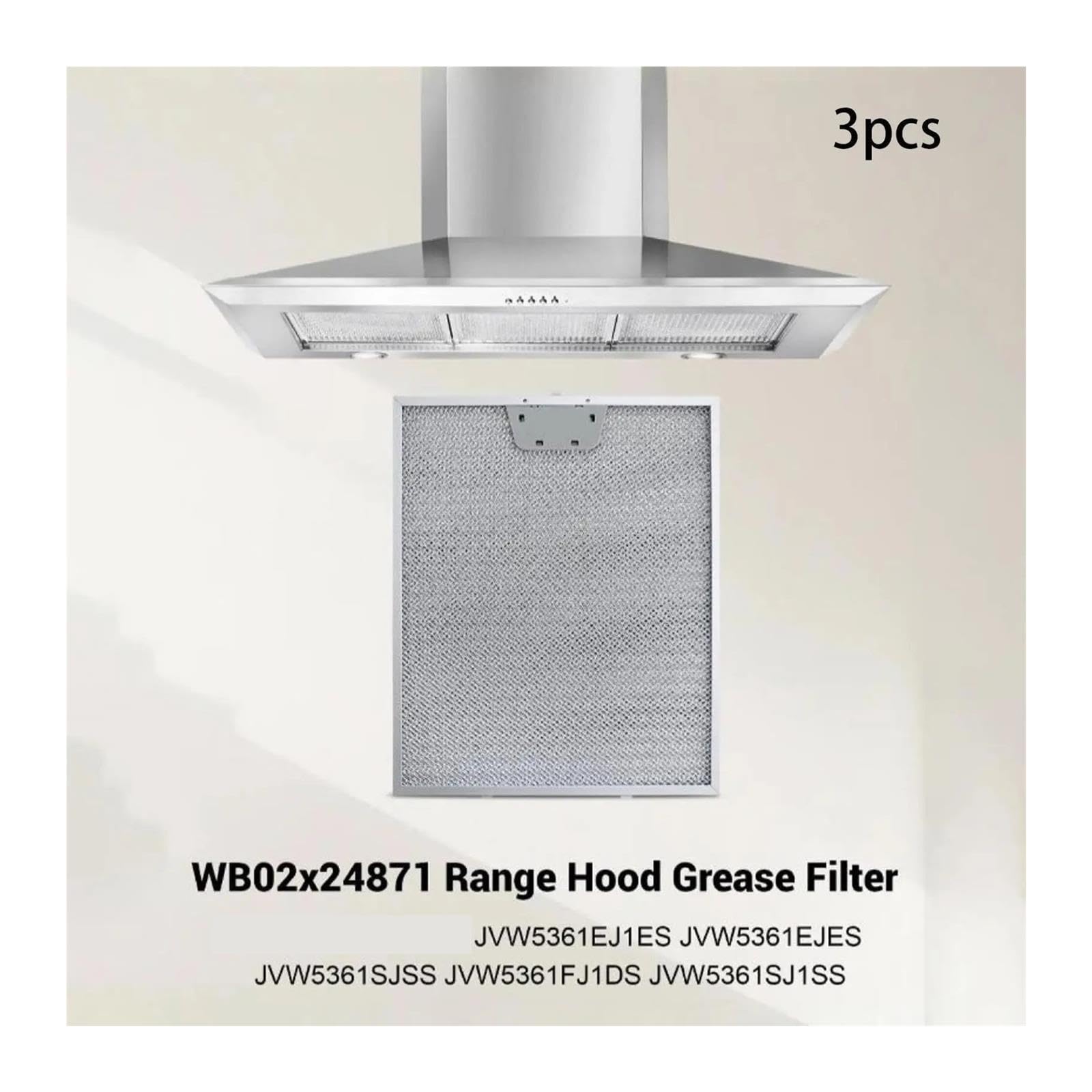 Ersatz Des Fettfilters Der Kapuze,Kompatibel Mit GE JVW5361EJ1ES