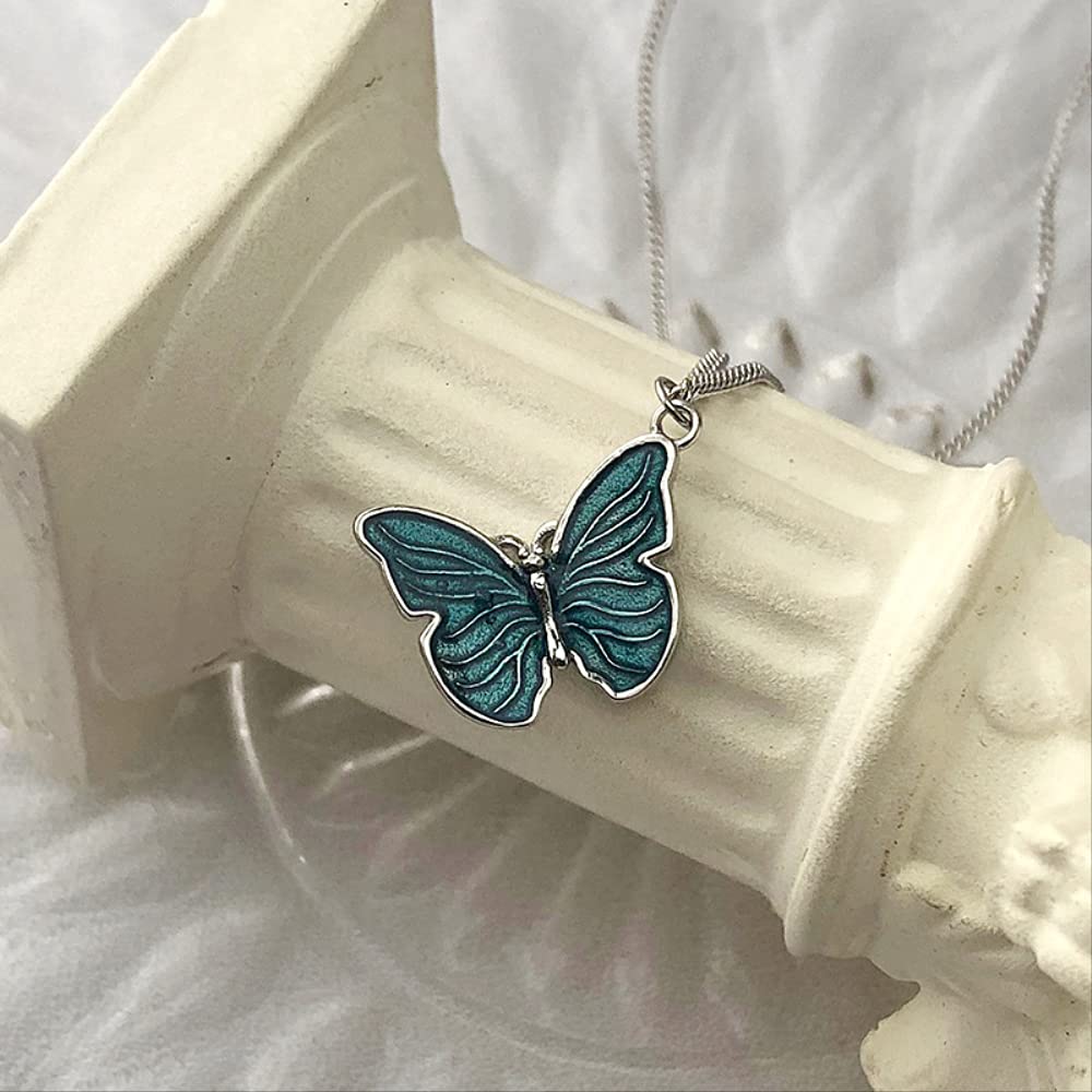 Collana Donna Con Ciondolo Farfalla SURALIN | Catena Clavicola Geometrica Oro, Regalo Fai Da Te - 3
