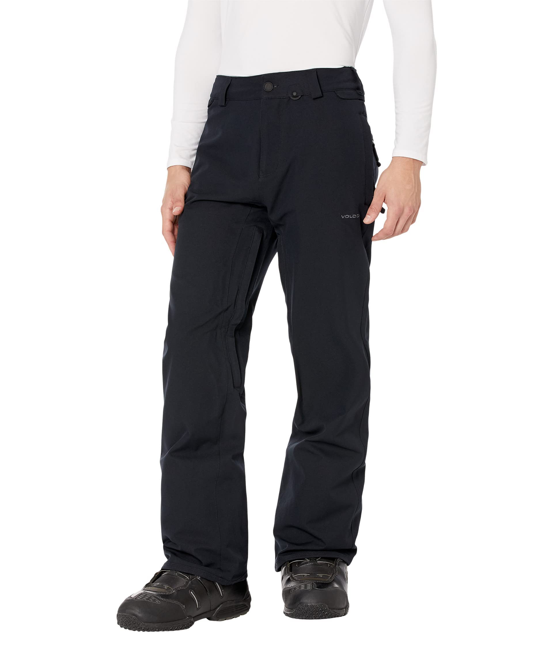 Volcom Herren Frickin Relaxed Fit Chino Snowboard Ski Pant Hose (1er Pack)