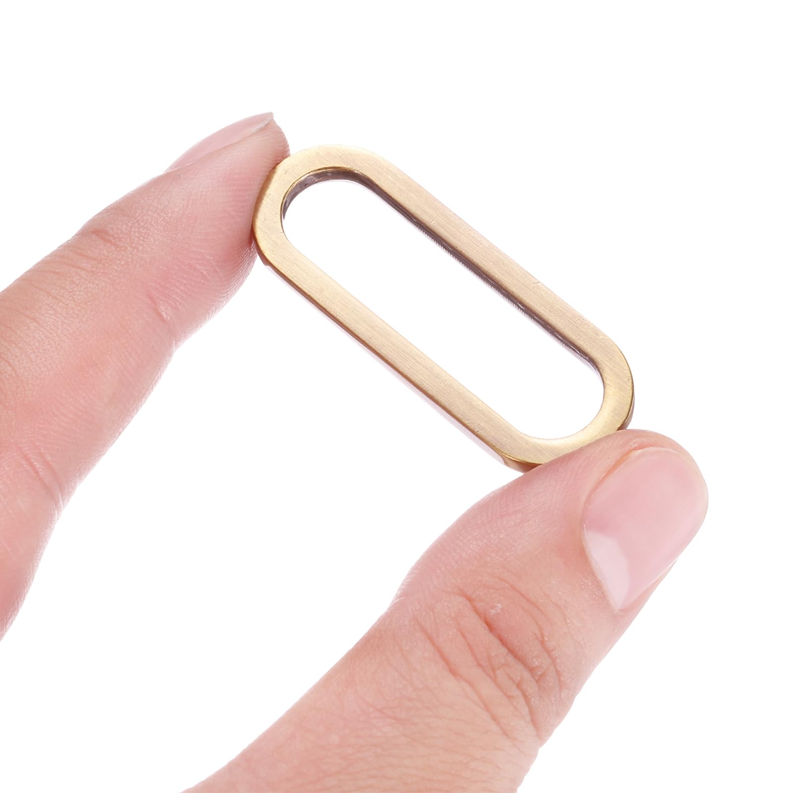 PATIKIL 1.5 Inch Metal Oval Ring Buckle, 6 Pack Adjustable Buckle Loops Non Welded Strap Fastener for Backpack Bag Belt Bronze - Image 4